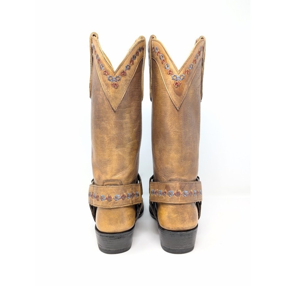 Old Gringo Hanna Gayla Floral Embroidered Cowboy Boots Size 8B‎ Bayou Yellow - Picture 5 of 7